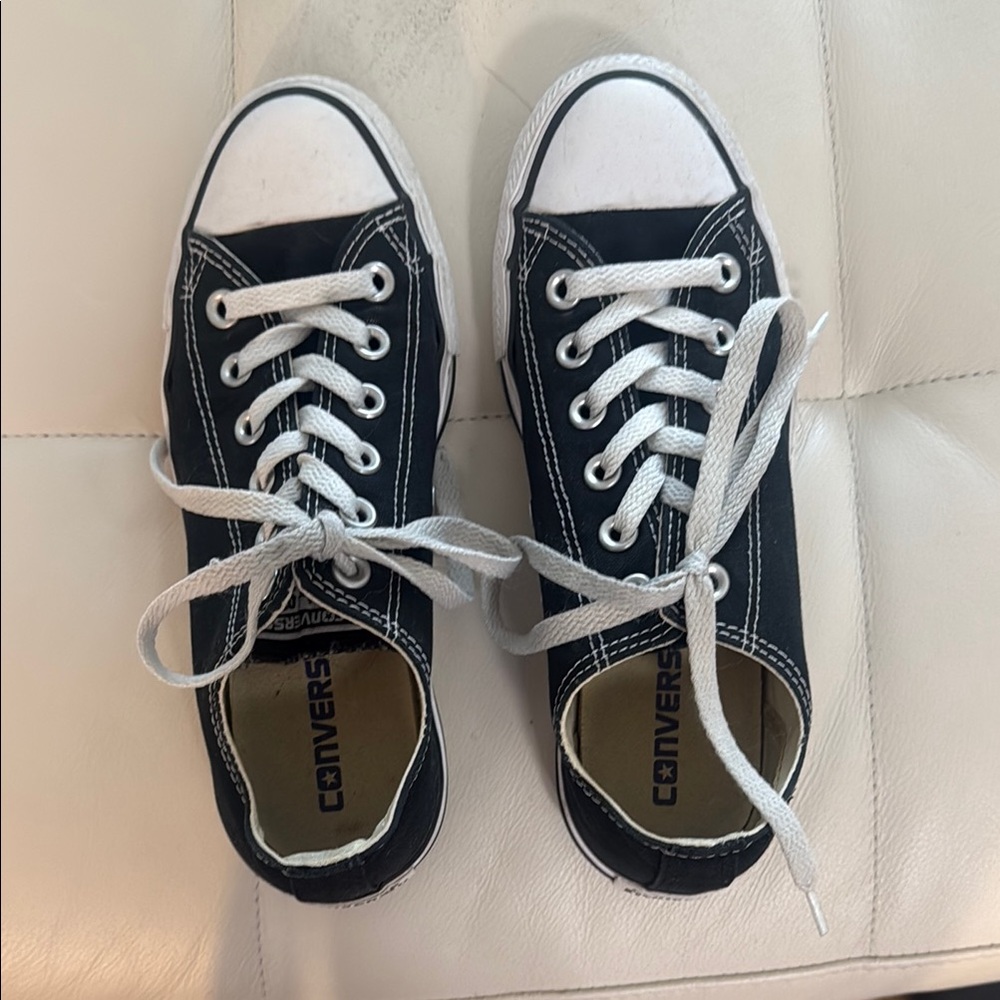 Converse Black and White Low-Top Sneakers